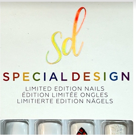 NIB KISS Special Design Fake Nails, Short SD13X - Just Love 28 Ct Rainbow Pride - Picture 6 of 13